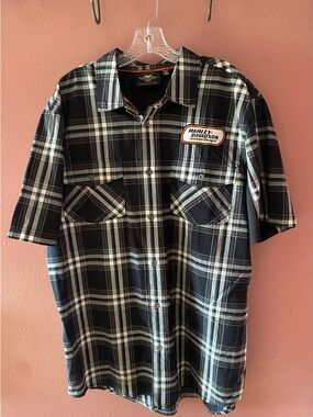Men’s XL Harley Davidson Performance Gear Button Down